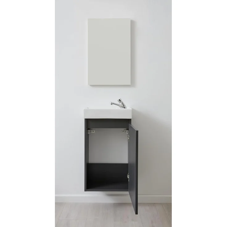 Badmöbel Set 3-teilig Champ grau 40 cm – Bild 6