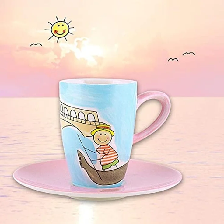 Mila Espressotasse Mila Keramik Espresso-Tasse mit Untere Venedig, Keramik – Bild 5