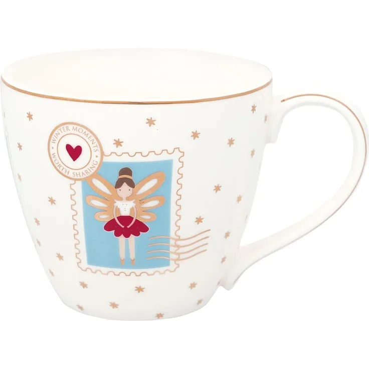 Greengate Henkelbecher Cindarella xmas white