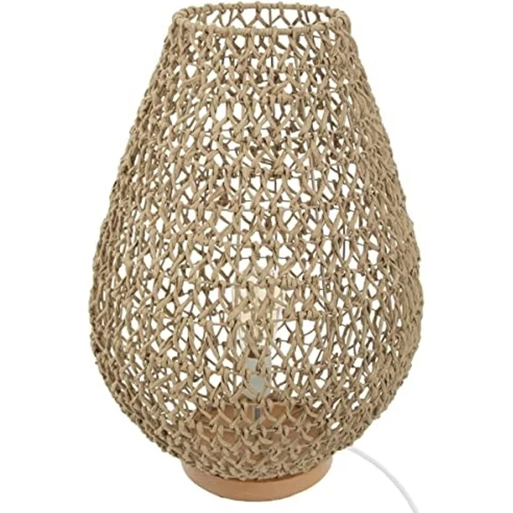 Lampe aus Metall, Höhe 55 cm, indischer Sommer, beige - Atmosphera