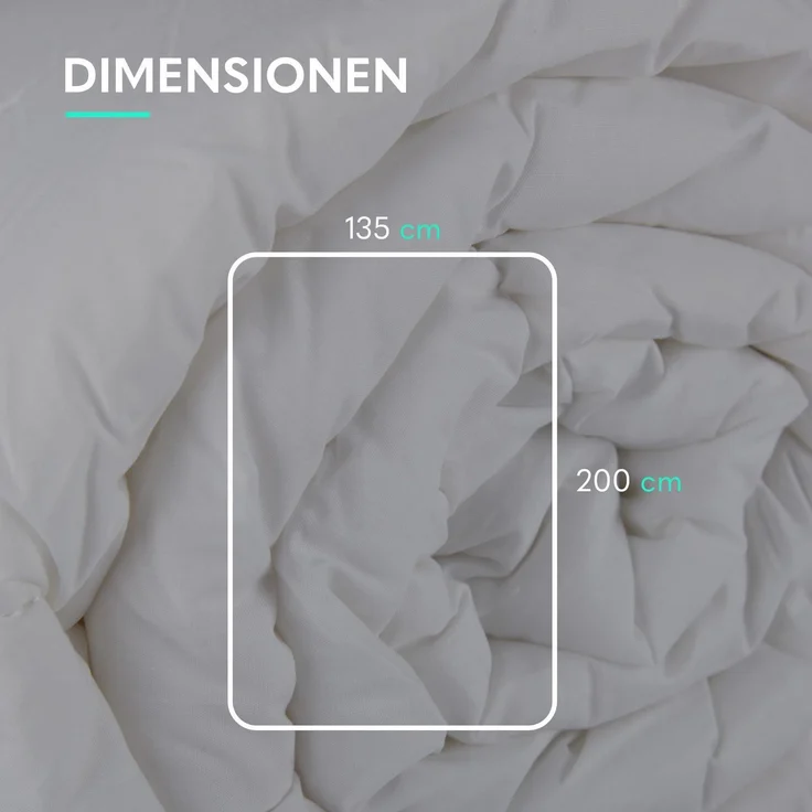 Hochwertiges Steppbett mit Mentholausrüstung - 135x200 cm ( inkl. Kühlendes Kopfkissen 40x80 cm ) Bettdecke kühlend - Allergiker geeignet Schlafdecke – Bild 2