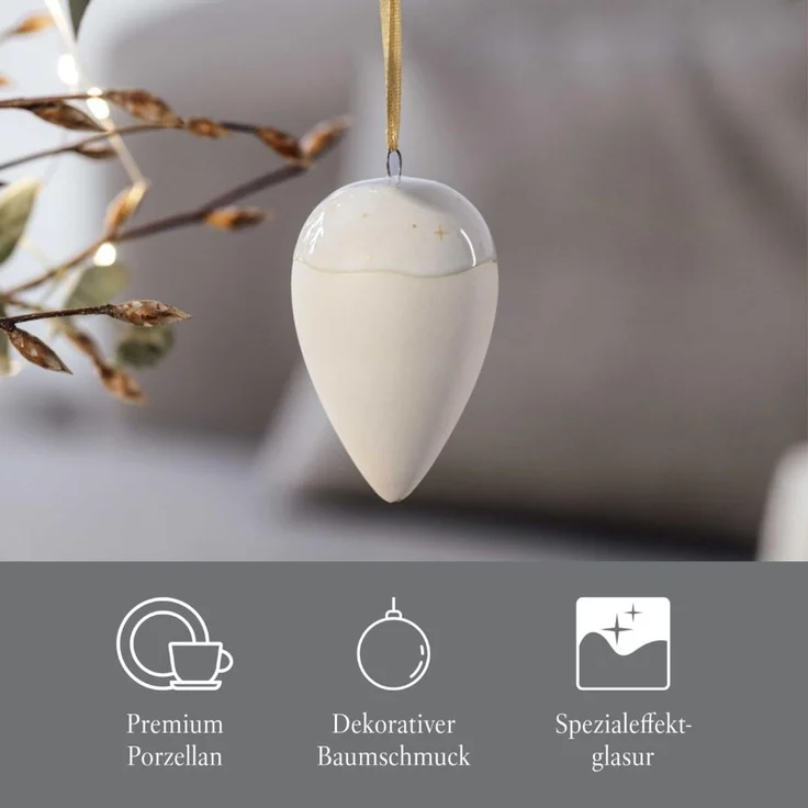 like. by Villeroy & Boch Winter Glow Ornament Tropfen A U S L A U F ! – Bild 3