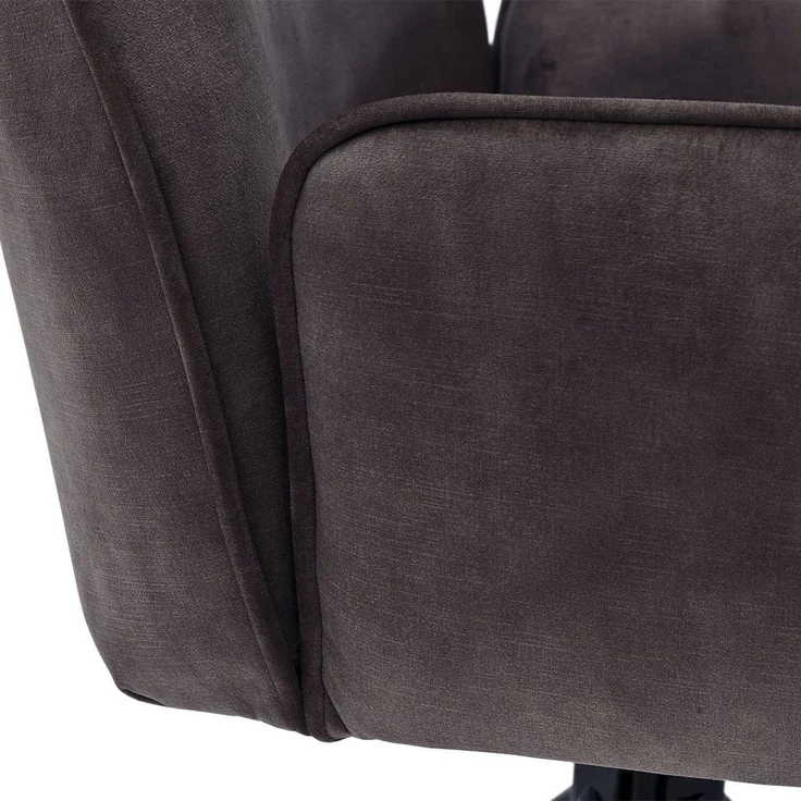 Esszimmerstuhl >Ottawa< mit Armlehne in Antrahzit - 60x89x64 (BxHxT) 180 °drehbar – Bild 4