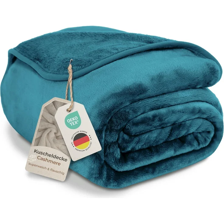Wohndecke Cashmere-Feeling Kuscheldecke super weich & flauschig – Fleecedecke, Gräfenstayn, dicke & warme Sofadecke, Wohndecke & Tagesdecke - Überwurf Sofa, Couch