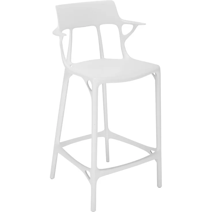 2er Set A.I. Barhocker weiß