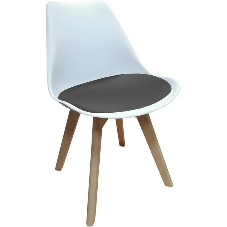 HTI-Living Esszimmerstuhl Stuhl Atlanta Velvet (Stück, 1 St), Esszimmerstuhl Kunststoffschale Samtbezug Holzfüße – Bild 2
