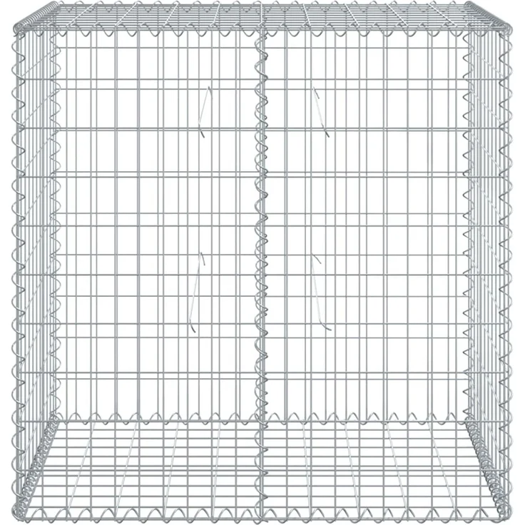 vidaXL Gabione mit Deckel 100x50x100 cm Verzinktes Eisen 3295142 – Bild 3