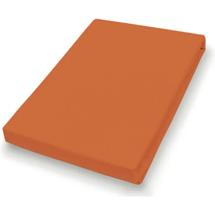 Hahn Haustextilien Jersey-Spannlaken Basic 140-160x200 cm terra
