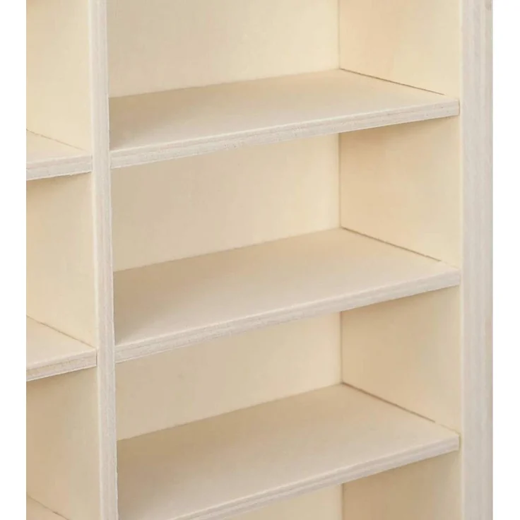 vidaXL Wanddisplay-Case mit Regal Beige 98 x 4,5 x 55 cm Holzwerkstoff 42015608 – Bild 8