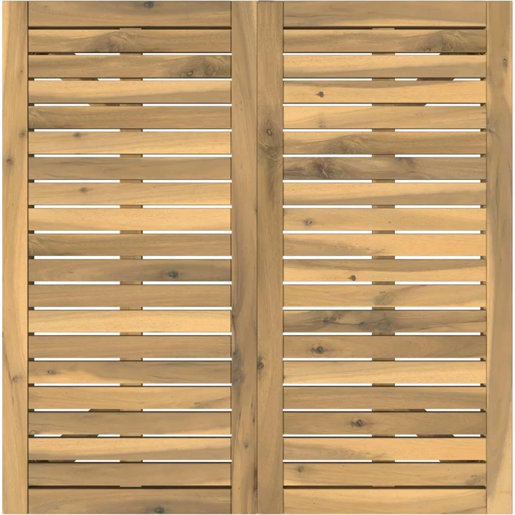 vidaXL Gartentisch LAREN Weiß gewaschen 80 x 80,5 x 75 cm 901711 – Bild 4