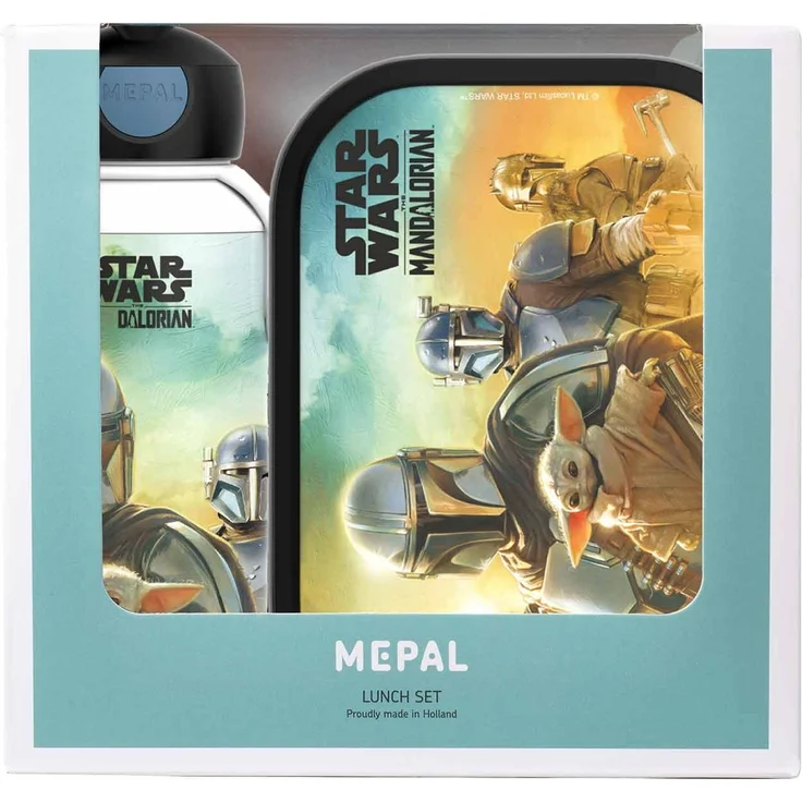 Mepal 'Campus' Lunch-Set mit Pop-up Trinkflasche & Lunch Box, Kunststoff Star Wars, 400 ml / 750 ml – Bild 2