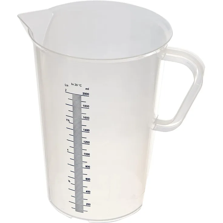 De Buyer Messkrug - Kunststoff - Höhe 21,5cm, Durchsichtig, 2 L