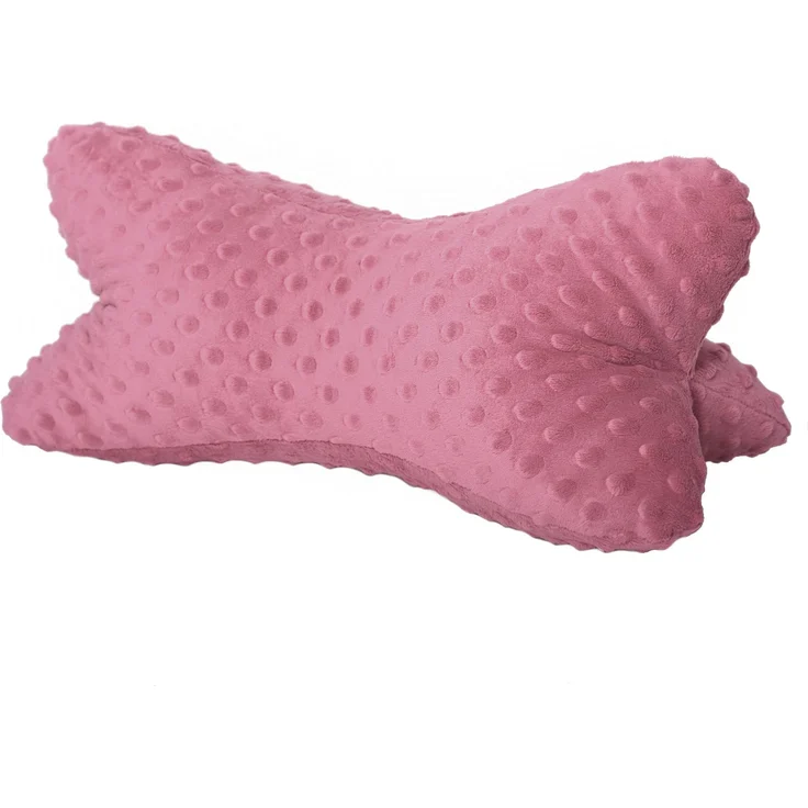 Dr. Berger Leseknochen Minky Altrosa 40 x 18 cm – Bild 1