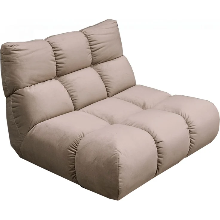 KAWOLA Sessel VIVIEN Drehsessel Velvet sand 85 x 108 x 112 cm – Bild 3