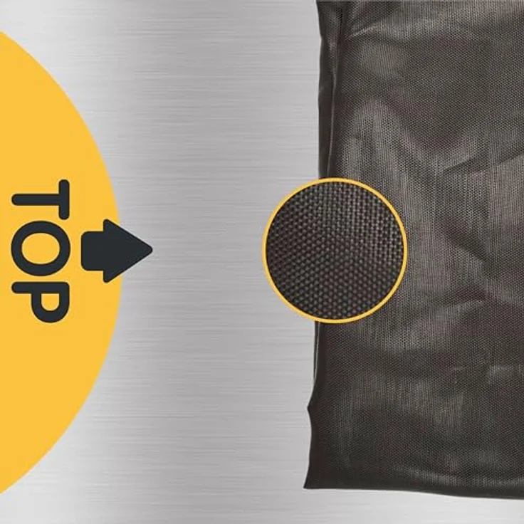 Best Sporting Sprungtuch für Trampolin Ø 305/366/426 cm, anthrazit, 54/64 verstärkte Ösen aus PP-gewebt – Bild 3