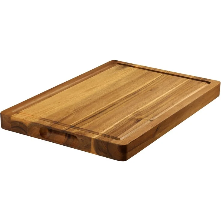 KESPER® Schneidebrett Tranchierbrett, Akazie, FSC, Akazienholz, (1-St), mit Saftrille – Bild 2