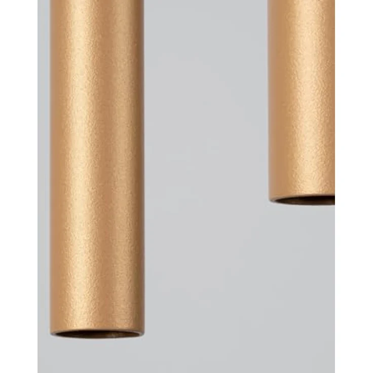 Sollux Lighting Pendelleuchten Pastelo 2 Golden, Moderne Pendelleuchte mit 2 Lichtquellen und geometrischem Design, Schwarz und Gold – Bild 4