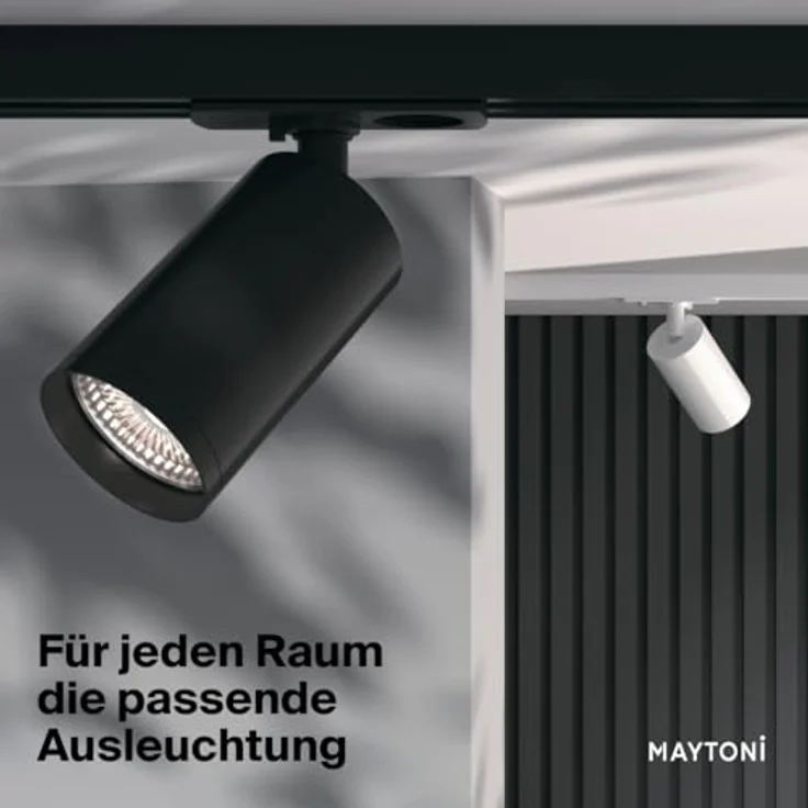 Maytoni FOCUS S Deckenleuchte, GU10 Aluminiumstrahler für einphasige Schienensysteme – Ø5 cm, Weiß, ideal für Küche, Flur, Wohnzimmer oder Esszimmer – Bild 5
