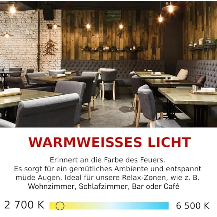EMOS LED Lampe Edison MiniGlobe, 3,4W, E14 Sockel, 470 lm warmweiß 2700 K, 25000 h Lebensdauer, CRI > 80, 360° Abstrahlwinkel – Bild 5