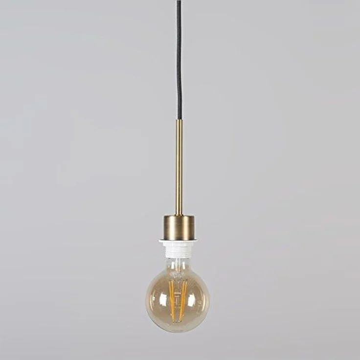 Qazqa Pendelleuchte Combi, ohne Leuchtmittel, E27, Weiß, Modern, Textil, 1-flammig – Bild 6