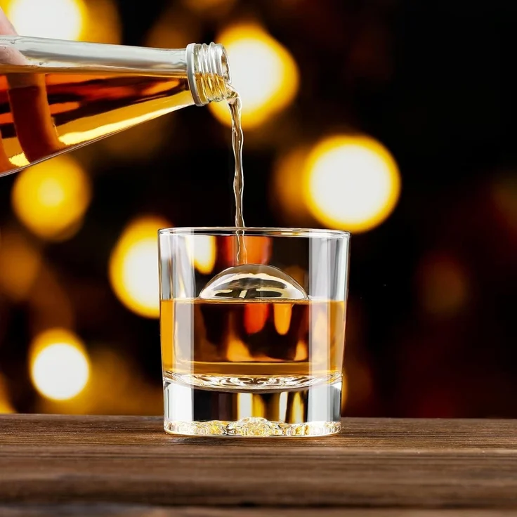 Whisky Gläser Löwenmuster Tumbler Set Rum Gläser 300ml 2er Pack – Bild 2