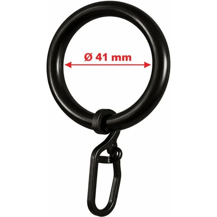 rewagi Gardinenstange Gardinenring mit Überklipshaken Ø41/57 mm Weiß Beige Schwarz, Verkaufseinheit 10, 30, 50, 100 Stück – Bild 4