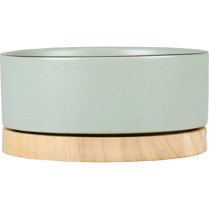 Duvo+ Futternapf Stone Timber grün für Hunde, Maße: 12,5 x 12,5 x 6 cm – Bild 2