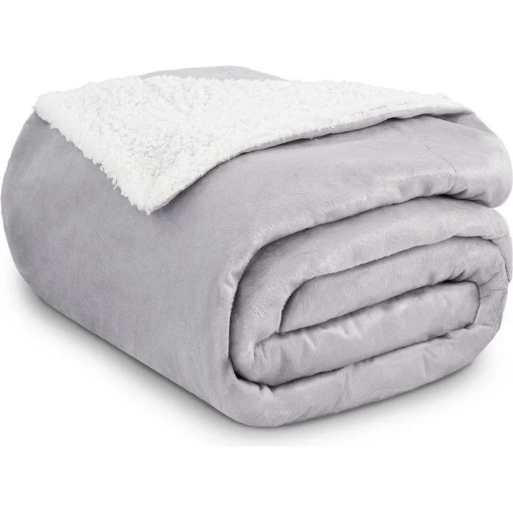 Wohndecke in Lammfell-Optik Kuscheldecke weich & flauschig - Sherpa Fleecedecke, Gräfenstayn, Warme Wolldecke & Sofaüberwurf Tagesdecke für Couch & Sofa – Bild 1