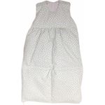 Odenwälder BabyNest Daunen-Schlafsack/Kinderschlafsack/Babyschlafsack waschbar/Winterschlafsack atmungsaktiv/leichter Daunenschlafsack, Größe:80, Design:Wolke silber