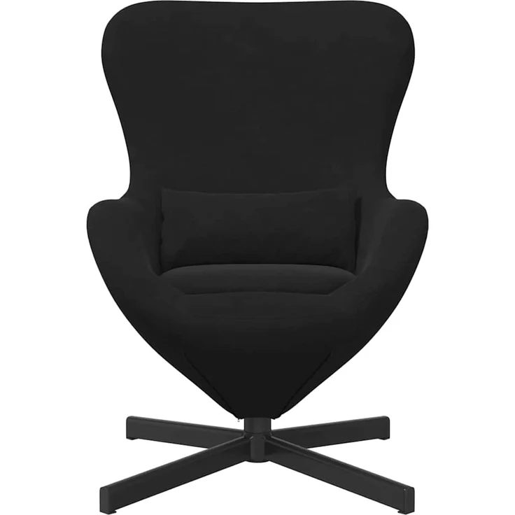 vidaXL Eiersessel Schwarz 63 x 73 x 90 cm Samt 42002762 – Bild 3
