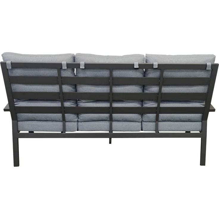 Gartensofa Bondino, Aluminium, Grau, 210 x 85 x 109 cm – Bild 6