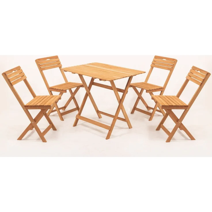 Skye Decor 'My004A' Garten-Sitzgruppe (5-teilig), Natur / Creme, 80 x 72 x 60 cm – Bild 3