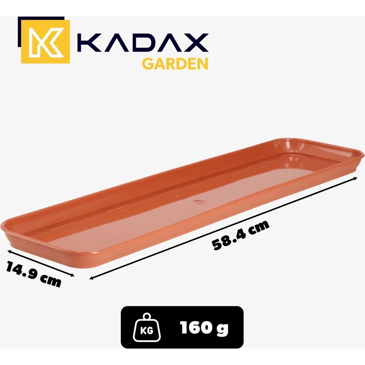 KADAX Blumentopfständer 60 cm Terrakotta – Bild 3