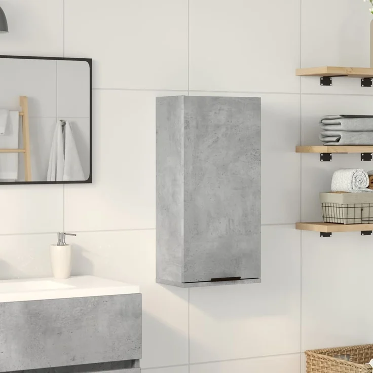 Wand-Badschrank Betongrau 32 x 20 x 67 cm – Bild 2