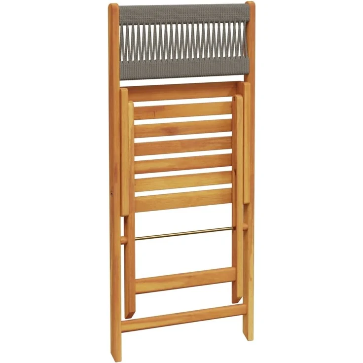 vidaXL Gartenstühle 6 Stk. Klappbar Grau Massivholz Akazie 3214605 – Bild 6