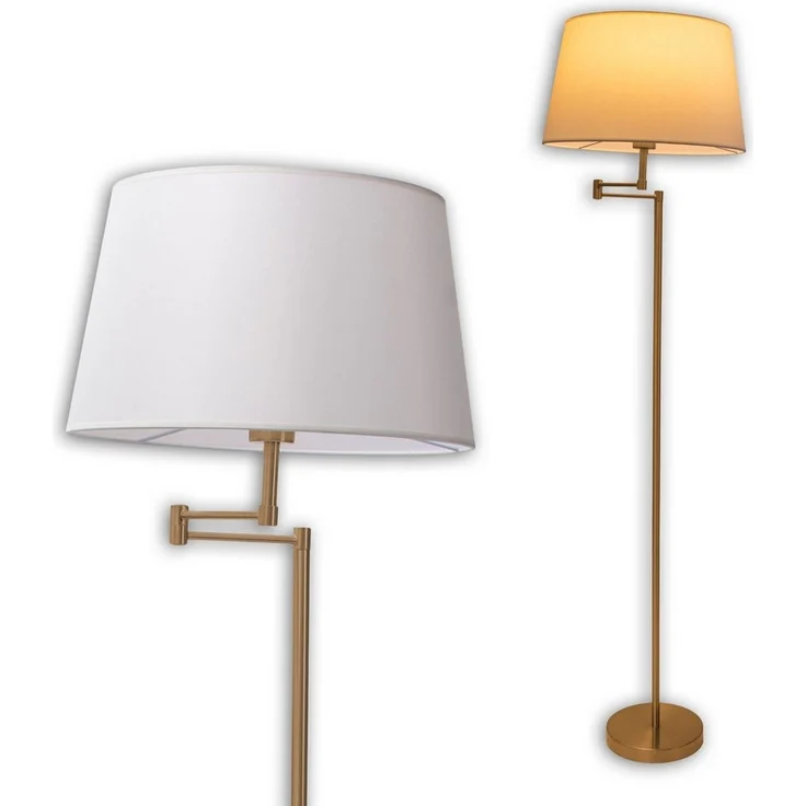 näve Stehlampe Bologna, ohne Leuchtmittel, schirm schwenkbar – Bild 3
