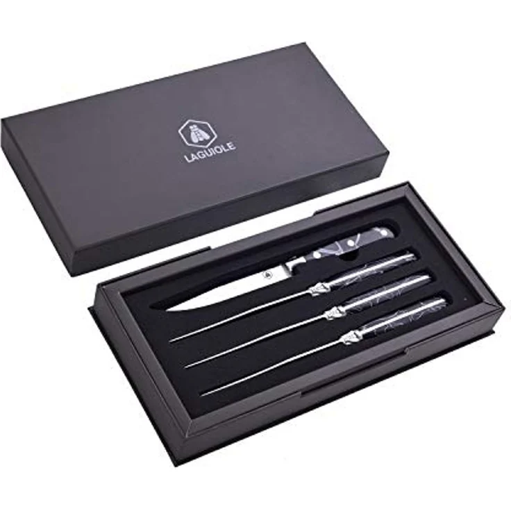 Laguiole Steakmesser-Set 4tlg. mit Harzgriff – Bild 1