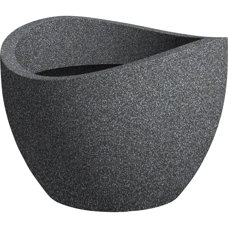 Scheurich Übertopf Wave Globe Serie 250 schwarz granit Ø 30 cm