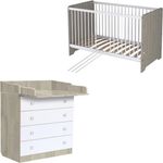 Polini Kids 2-tlg. Kinderzimmer-Set Ulme-weiß