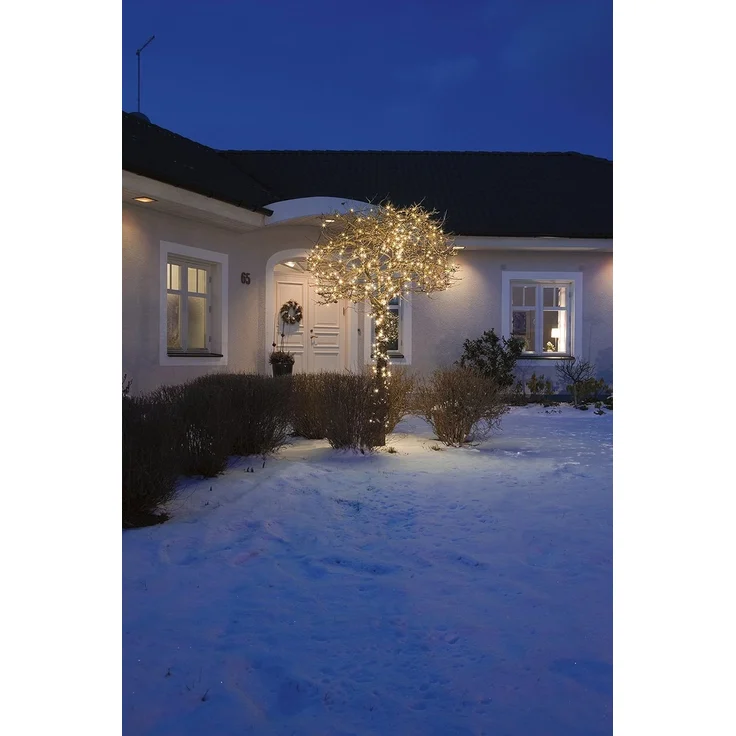 KONSTSMIDE No. 3641-810 LED Lichterkette Glimmereffekt 160 bernsteinfarbene Dioden IP44 – Bild 4