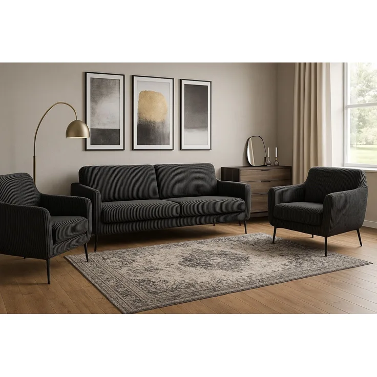 Wohnzimmer-Set BENITO 5: 3-Sitzer Sofa + 2 Sessel