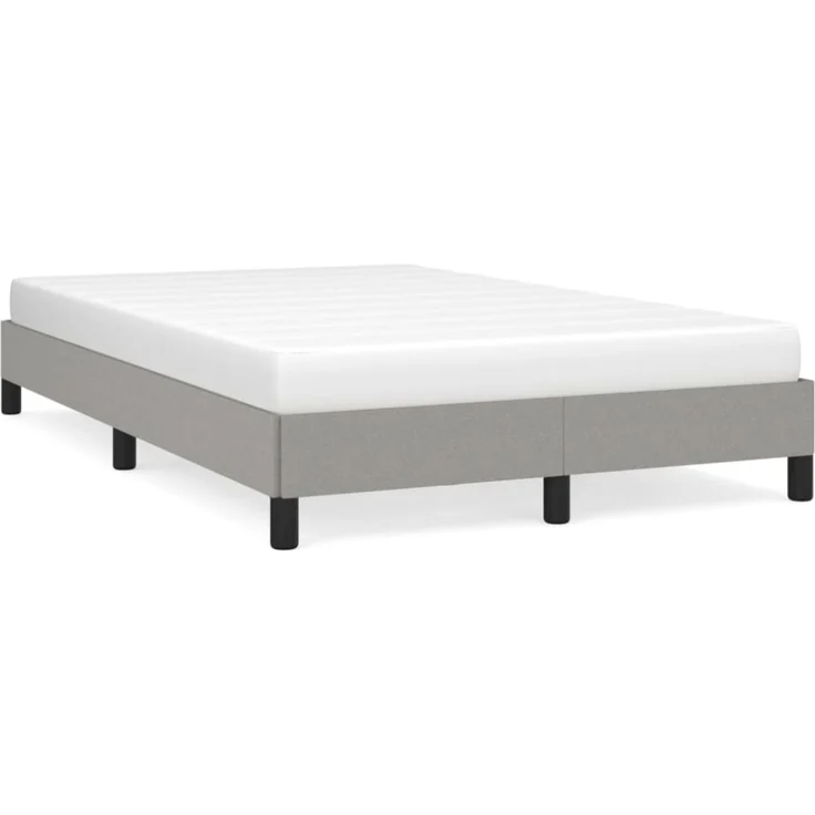 vidaXL Polsterbett, Stoff, 25,0 cm, Hellgrau, 120x190 cm – Bild 2
