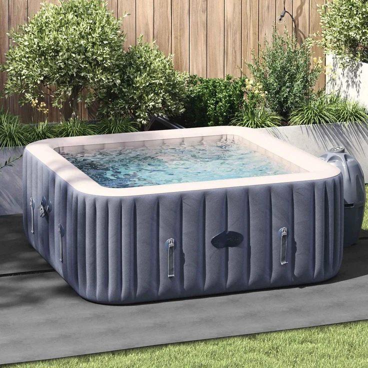vidaXL Bodenfolie für Pools 274 x 274 x 0,1 cm Quadratisch Vliesstoff 42009101 – Bild 1