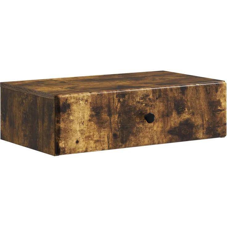 vidaXL Wandmontierter Beistelltisch Geräucherte Eiche Holzwerkstoff 899170