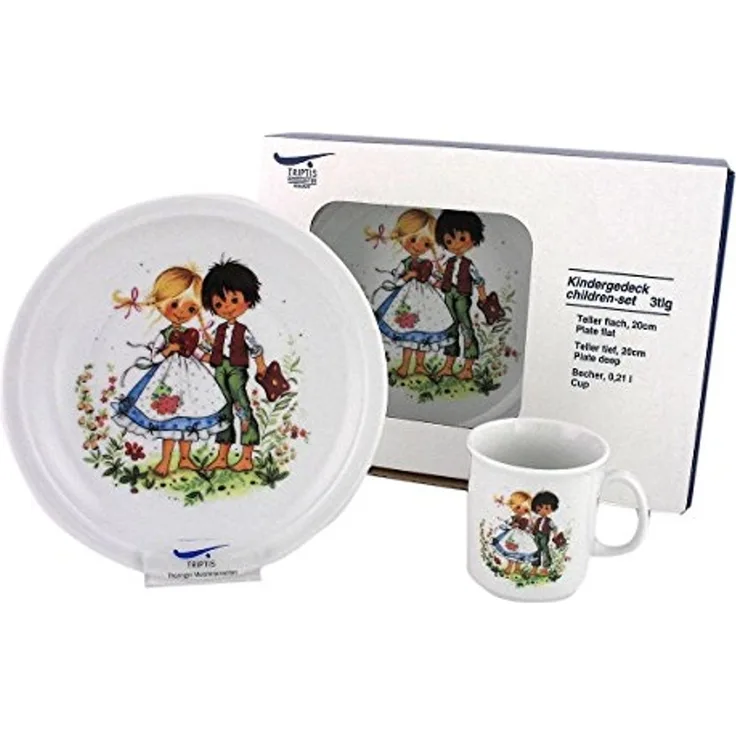 Triptis Kindergeschirr-Set Triptis Hänsel & Gretel Kinderset 3tlg, 1 Personen, Porzellan