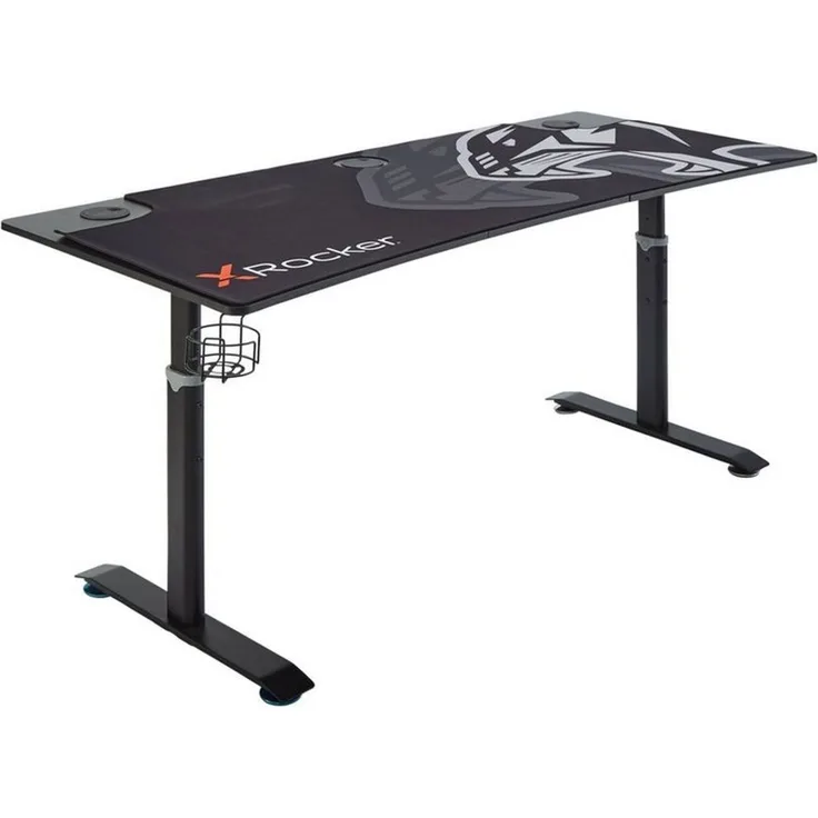 X Rocker Gamingtisch Cougar XL Ultra Wide Höhenverstellbarer Gaming Schreibtisch