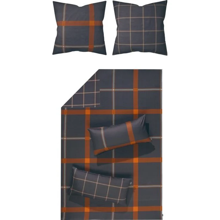LOOKS by Wolfgang Joop Bettwäsche Wendebettwäsche, Mako-Satin, 2 teilig, Karo – Bild 4