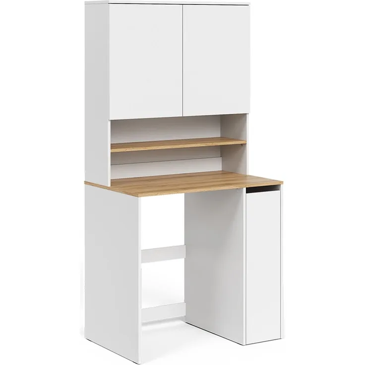 Waschmaschinenschrank Viktor Weiß/Artisan 93.6 x 88.2 cm 2 Teile mit Regal Vicco