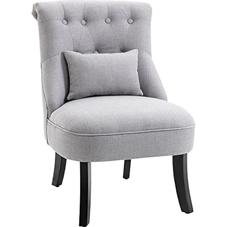 HOMCOM Sessel Relaxsessel mit Rückenkissen – Bild 2
