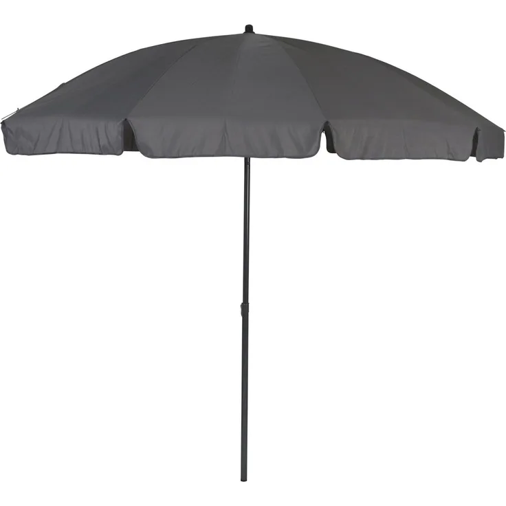 greemotion Terrassenschirm aus Stahl mit Schirm in Anthrazit, UV35+, Ø 240 cm